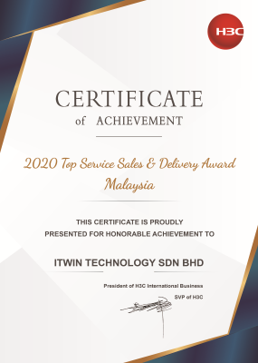 2020 Top Service Sales & Delivery Award Malaysia
